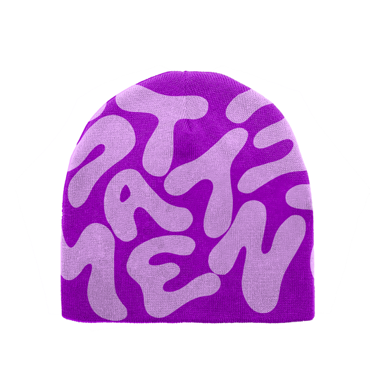 stmt ' purple ' beanie